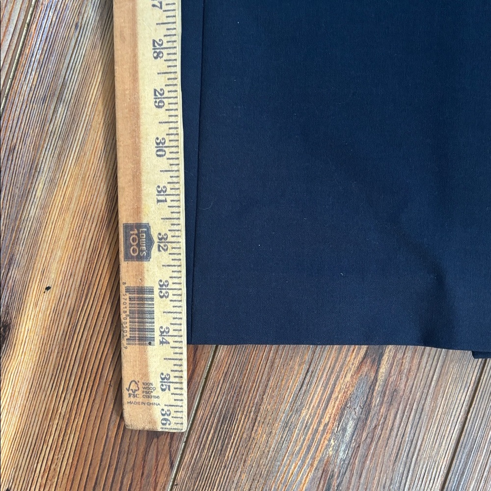 Tory Burch "Carrie" Dark Blue Wide-Leg Pants with Button Accents SZ 12 NWT - Picture 12 of 15